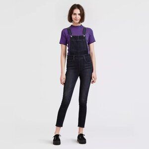 Levi's Skinny Denim Overalls Size 32 Grey Black